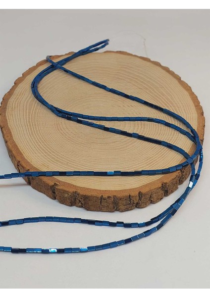 Çeyrek Dizi (9cm Uzunluğundadır!) Hematit Taşı Çeyrek Dizi 2*4mm (49660) fırsatları