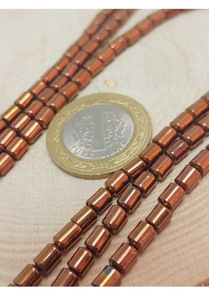 Çeyrek Dizi (9cm Uzunluğundadır!) Hematit Taşı Çeyrek Dizi 4*5.5mm (48146) modelleri