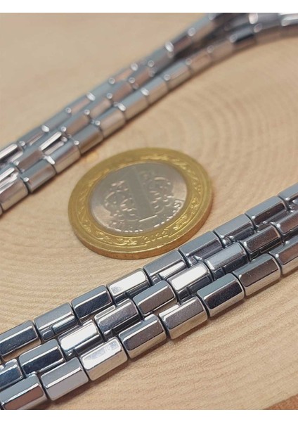 Çeyrek Dizi (9cm Uzunluğundadır!) Hematit Taşı Çeyrek Dizi 3.5*6mm (48186) modelleri