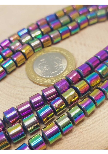 Çeyrek Dizi (9cm Uzunluğundadır!) Hematit Taşı Çeyrek Dizi 6*6mm (48192) modelleri