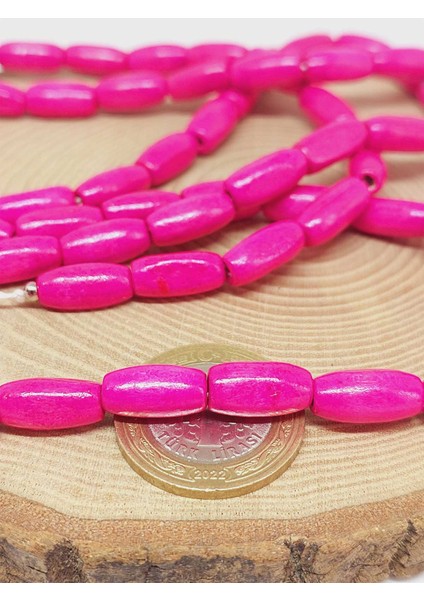 Çeyrek Dizi (9cm Uzunluğundadır!) Ahşap Silindir Kesim Çeyrek Dizi 7*14MM Pembe (51436) fırsatları