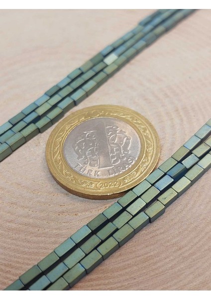 Çeyrek Dizi (9cm Uzunluğundadır!) Hematit Taşı Çeyrek Dizi 2*4mm (49662) modelleri