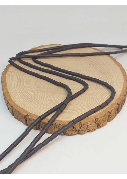 Çeyrek Dizi (9cm Uzunluğundadır!) Hematit Taşı Çeyrek Dizi 3.5*8mm (48198) fırsatları