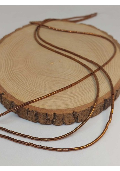 Çeyrek Dizi (9cm Uzunluğundadır!) Hematit Taşı Çeyrek Dizi 2*4mm (48156) fırsatları