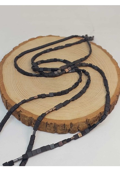 Çeyrek Dizi (9cm Uzunluğundadır!) Hematit Taşı Çeyrek Dizi 4*2mm (49626) fırsatları