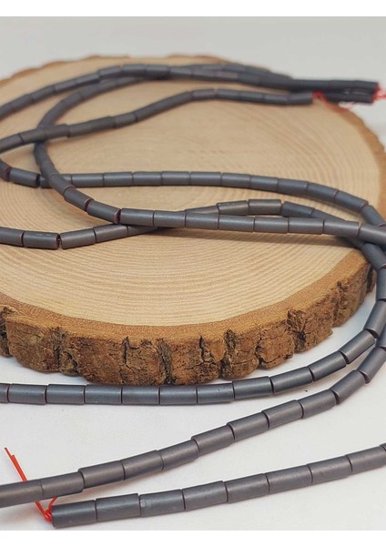 Çeyrek Dizi (9cm Uzunluğundadır!) Hematit Taşı Çeyrek Dizi 3.5*8mm (48204) fırsatları