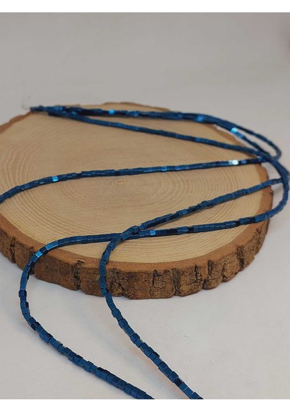 Çeyrek Dizi (9cm Uzunluğundadır!) Hematit Taşı Çeyrek Dizi 2*2mm (49648) fırsatları