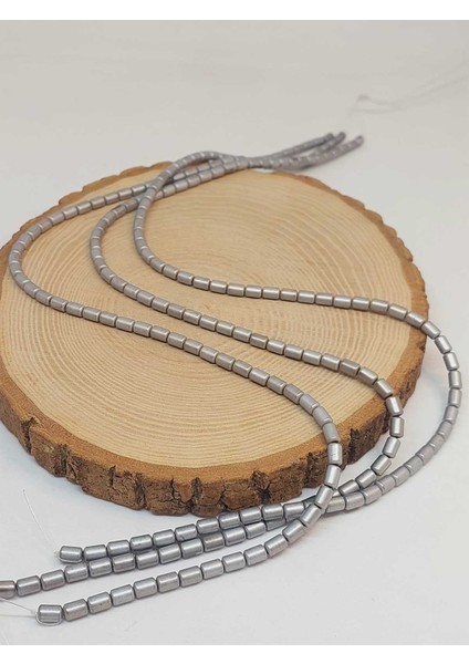 Çeyrek Dizi (9cm Uzunluğundadır!) Hematit Taşı Çeyrek Dizi 4*5.5mm (48132) fırsatları