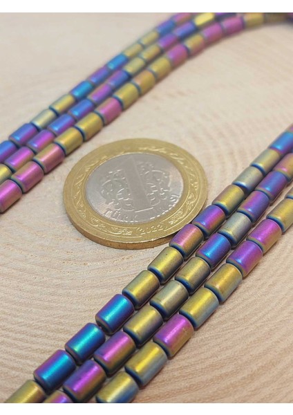 Çeyrek Dizi (9cm Uzunluğundadır!) Hematit Taşı Çeyrek Dizi 4*5.5mm (48134) modelleri