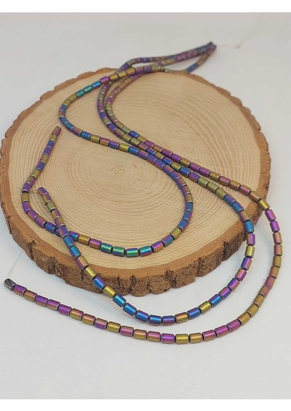 Çeyrek Dizi (9cm Uzunluğundadır!) Hematit Taşı Çeyrek Dizi 4*5.5mm (48134) fırsatları