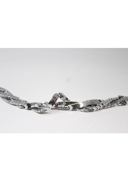 Çeyrek Dizi (9cm Uzunluğundadır!) Hematit Taşı Çeyrek Dizi (17330)