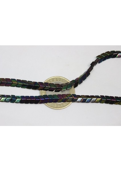 Çeyrek Dizi (9cm Uzunluğundadır!) Hematit Taşı Çeyrek Dizi (17430)