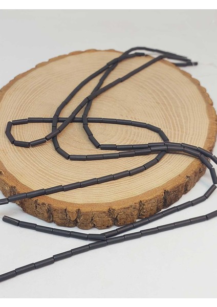 Çeyrek Dizi (9cm Uzunluğundadır!) Hematit Taşı Çeyrek Dizi 3*9mm (49618) fırsatları