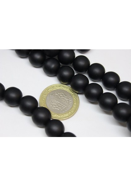 Çeyrek Dizi (9cm Uzunluğundadır!) Onix (Oniks) Taşı Mat Çeyrek Dizi 12MM