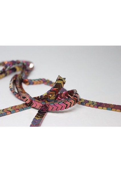 Çeyrek Dizi (9cm Uzunluğundadır!) Hematit Taşı Çeyrek Dizi (17375)