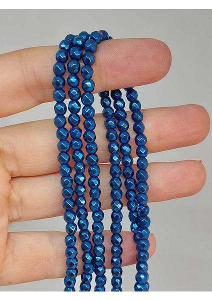 Çeyrek Dizi (9cm Uzunluğundadır!) Hematit Taşı Çeyrek Dizi 4mm (49614)