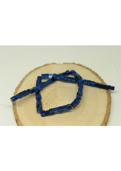 Çeyrek Dizi (9cm Uzunluğundadır!) Hematit Taşı Küp Şekilli 6mm Çeyrek Dizi (24435) fırsatları