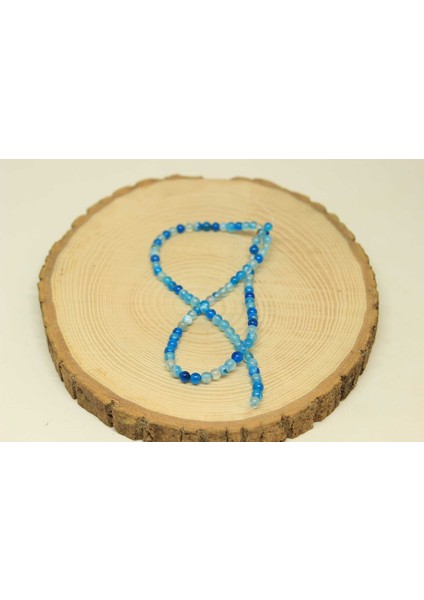 Çeyrek Dizi (9cm Uzunluğundadır!) Akik Taşı Çeyrek Dizi 4mm (27850)