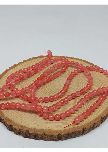 Çeyrek Dizi (9cm Uzunluğundadır!) Gül Kuvars Taşı Çeyrek Dizi 6mm (51362) modelleri