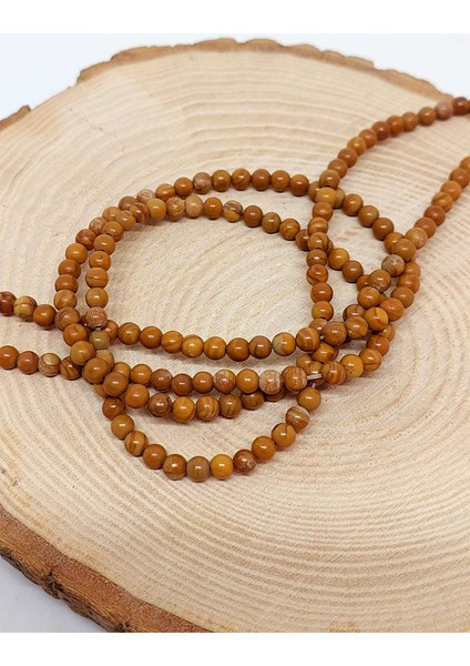 Çeyrek Dizi (9cm Uzunluğundadır!) Jasper Taşı Çeyrek Dizi 4mm (44495)