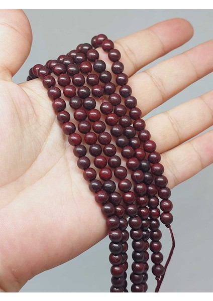 Çeyrek Dizi (9cm Uzunluğundadır!) Ud Ağacı Ahşap Çeyrek Dizi 6mm (51374)