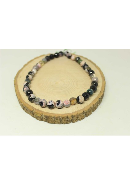 Çeyrek Dizi (9cm Uzunluğundadır!) Akik Taşı Faset Kesim Çeyrek Dizi 10MM (22425)