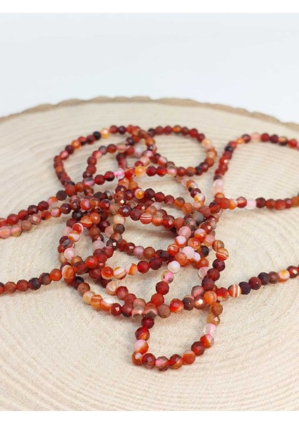 Çeyrek Dizi (9cm Uzunluğundadır!) Akik Taşı Çeyrek Dizi 2.5mm fırsatları