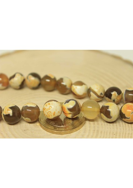 Çeyrek Dizi (9cm Uzunluğundadır!) Akik Taşı Çeyrek Dizi 10MM (22430) modelleri