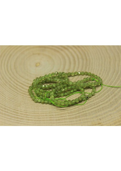 Çeyrek Dizi (9cm Uzunluğundadır!) Peridot (Zebercet) Taşı Çeyrek Dizi 2mm