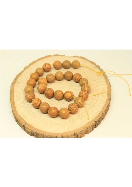 Çeyrek Dizi (9cm Uzunluğundadır!) Jasper Taşı Çeyrek Dizi 12-13MM Aralığı (25875)