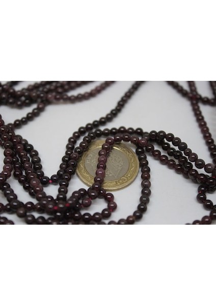 Çeyrek Dizi (9cm Uzunluğundadır!) Lal (Granat) (Garnet) Taşı Çeyrek Dizi 3mm indirimleri