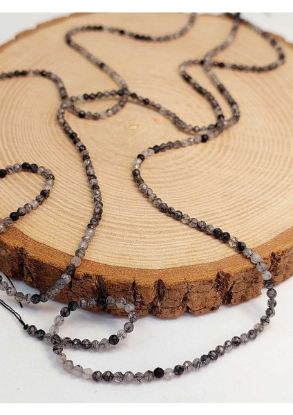 Çeyrek Dizi (9cm Uzunluğundadır!) Rutil Kuvars Taşı Çeyrek Dizi 2mm (45458) fırsatları