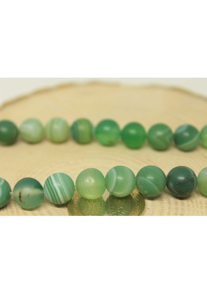 Çeyrek Dizi (9cm Uzunluğundadır!) Akik Taşı Yeşil Çeyrek Dizi 10MM (22415) indirimleri