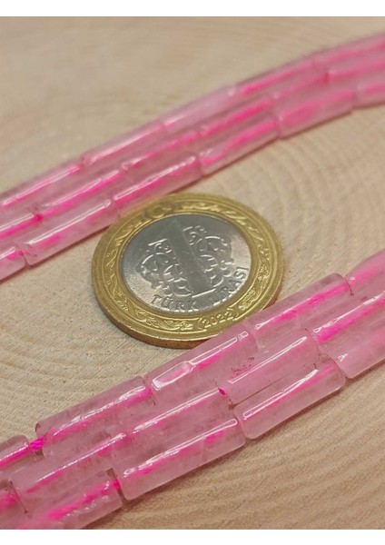 Çeyrek Dizi (9cm Uzunluğundadır!) Pembe Kuvars Taşı Silindir Kesim 4X12.5MM Çeyrek Dizi (49376) modelleri