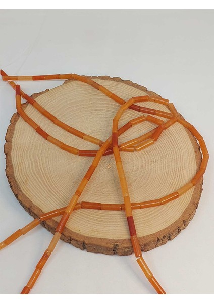 Çeyrek Dizi (9cm Uzunluğundadır!) Akik Taşı Silindir Kesim 4X12.5MM Çeyrek Dizi (49390) fırsatları