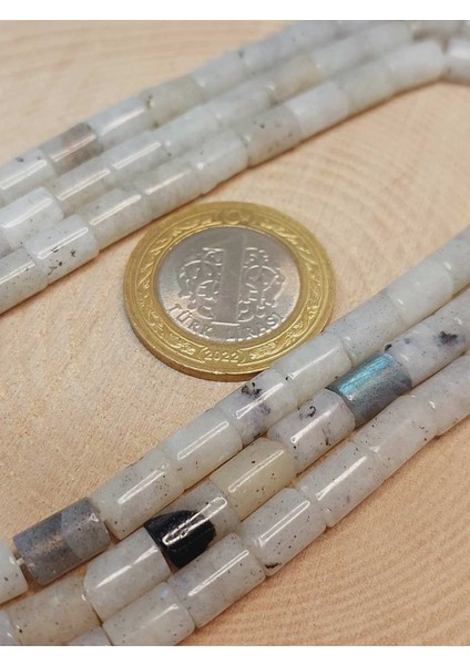 Çeyrek Dizi (9cm Uzunluğundadır!) Ay Taşı Silindir Kesim 5.5x7.5mm Çeyrek Dizi (49316) modelleri