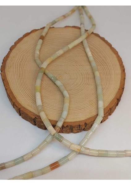 Çeyrek Dizi (9cm Uzunluğundadır!) Amazonit Taşı Silindir Kesim 5.5x7.5mm Çeyrek Dizi (49318) fırsatları