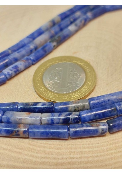 Çeyrek Dizi (9cm Uzunluğundadır!) Sodalit Taşı Silindir Kesim 4X12.5MM Çeyrek Dizi (49364) modelleri