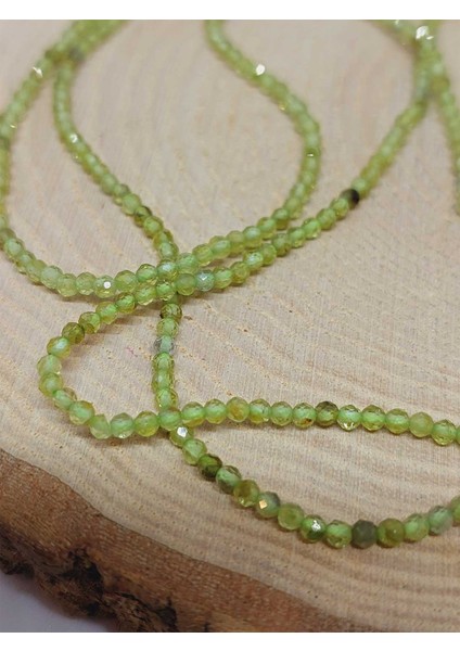 Çeyrek Dizi (9cm Uzunluğundadır!) Peridot (Zebercet) Taşı Çeyrek Dizi 2*2mm (51124) fırsatları