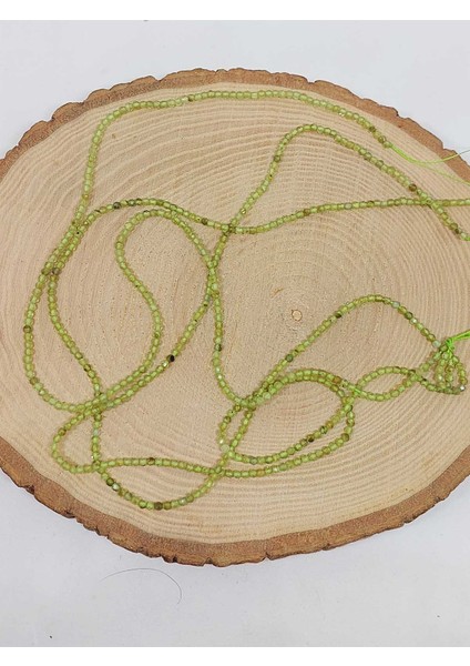 Çeyrek Dizi (9cm Uzunluğundadır!) Peridot (Zebercet) Taşı Çeyrek Dizi 2*2mm (51124) indirimleri