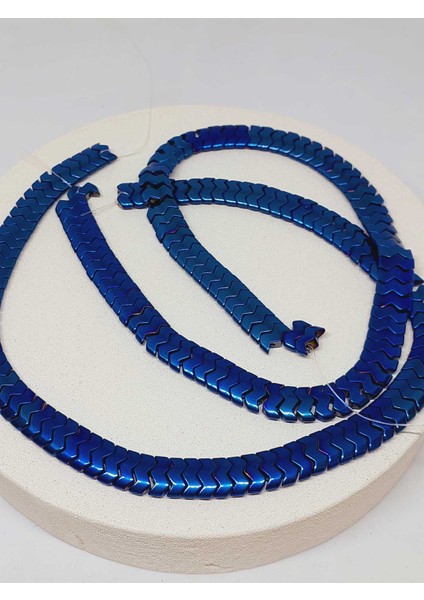 Çeyrek Dizi (9cm Uzunluğundadır!) Hematit Taşı Şekilli Çift Delikli 4.5*12MM Çeyrek Dizi (52304) modelleri