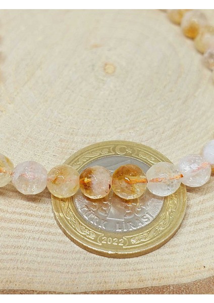 Çeyrek Dizi (9cm Uzunluğundadır!) Sitrin Taşı Faset Kesim Çeyrek Dizi 6mm (52828) modelleri