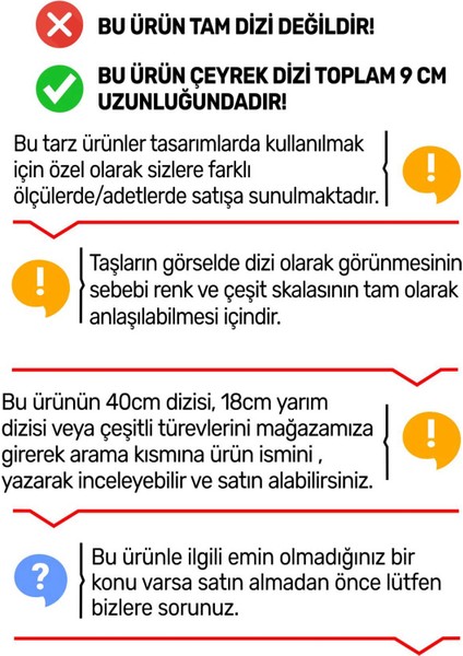 Çeyrek Dizi (9cm Uzunluğundadır!) Su Safiri (Iyolit) Taşı Küp Şekilli Çeyrek Dizi 3mm (51166)