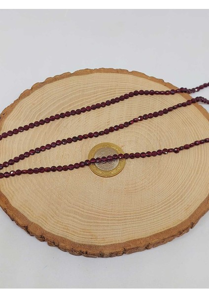 Çeyrek Dizi (9cm Uzunluğundadır!) Lal (Garnet) (Granat) Taşı Yassı Çeyrek Dizi 2.5*4mm (51208) modelleri