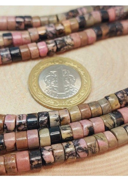Çeyrek Dizi (9cm Uzunluğundadır!) Rodonit Taşı Şekilli 3X6MM Çeyrek Dizi (49346) modelleri
