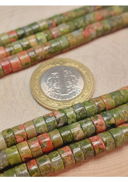 Çeyrek Dizi (9cm Uzunluğundadır!) Unakit Taşı Şekilli 3X6MM Çeyrek Dizi (49340) modelleri