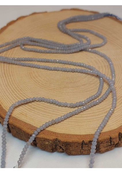 Çeyrek Dizi (9cm Uzunluğundadır!) Angelit Taşı Rondela Faset Kesim Çeyrek Dizi 1.5*2.5mm (45942) fırsatları