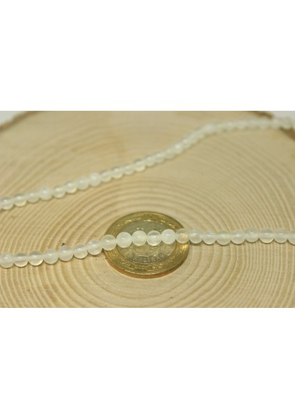 Çeyrek Dizi (9cm Uzunluğundadır!) Selenit Taşı Çeyrek Dizi 4mm modelleri