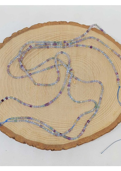 Çeyrek Dizi (9cm Uzunluğundadır!) Florit Taşı Küp Şekilli Çeyrek Dizi 2mm (51160) modelleri