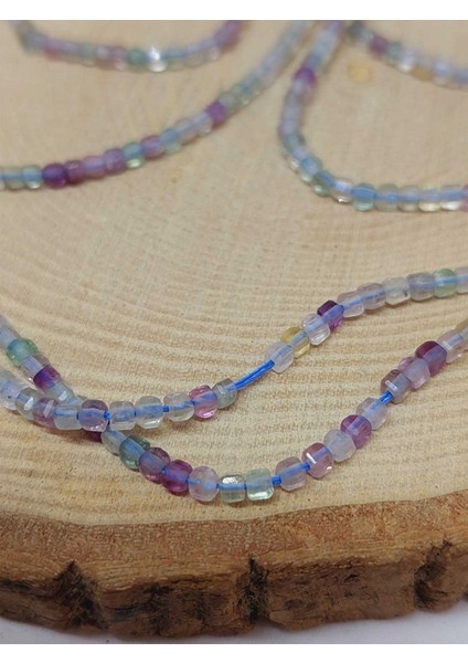 Çeyrek Dizi (9cm Uzunluğundadır!) Florit Taşı Küp Şekilli Çeyrek Dizi 2mm (51160) fırsatları